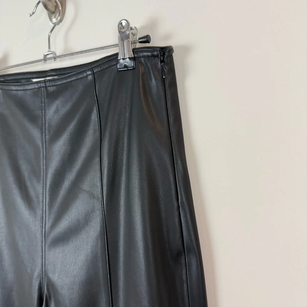 NWT Free People Spitfire Faux Leather Black Pants Sz 29